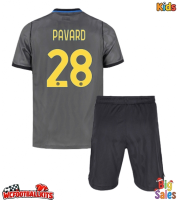 Inter Milan Benjamin Pavard #28 Replica Third Stadium Kit for Kids 2026-27 Short Sleeve (+ pants)